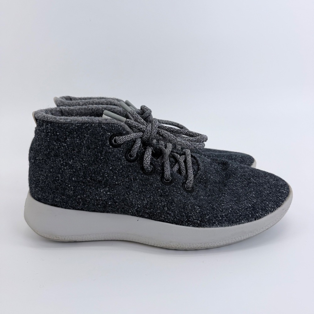 Allbirds Wool Runner Mizzle Mid Top Sneakers Womens 10 Charcoal Grey Water Repel